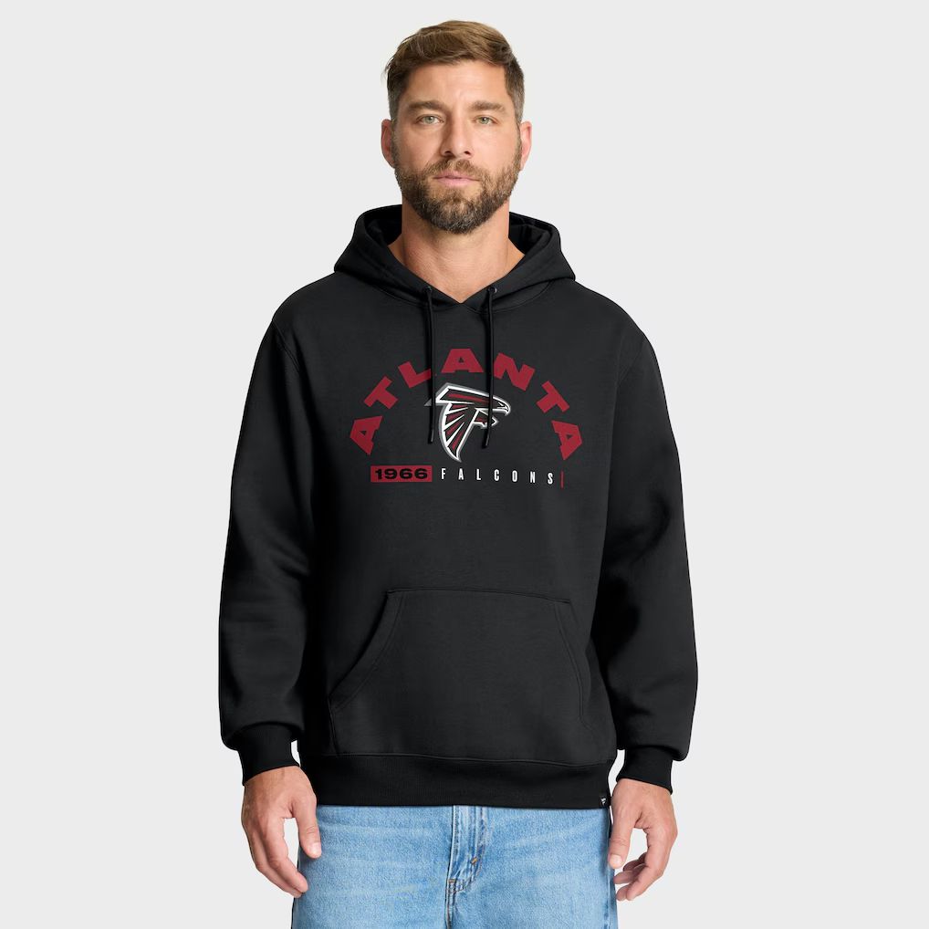 Men 2026 NFL Atlanta Falcons black Hoodie hooded style 01->atlanta falcons->NFL Jersey
